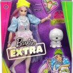 Barbie Extra Bambola con 10 Accessori alla Moda, Giocattolo per Bambini 3+ Anni, GVR05