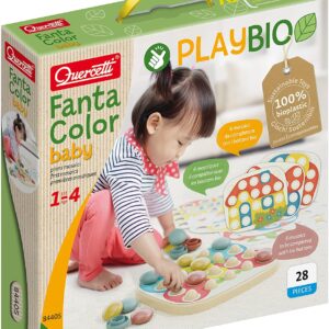 Quercetti-Quercetti-84405 FantaColor Baby Play Bio, Multicolore, 84405
