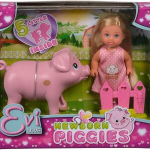 Evi Love Welcome Piggies, inclusa mamma e 5 piccoli maialini